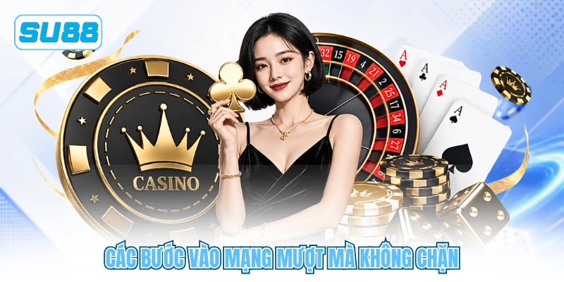 Các bước vào mạng mượt mà không chặn Các bước vào mạng mượt mà không chặn
