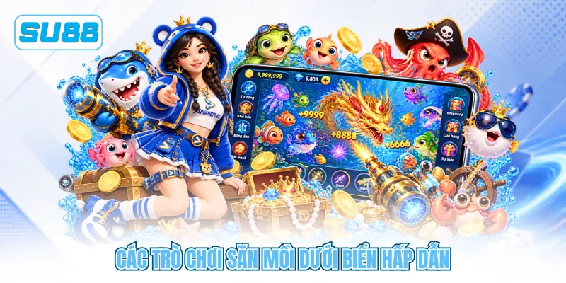 Các trò chơi săn mồi dưới biển hấp dẫn