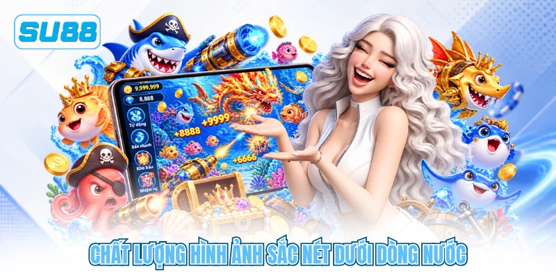 Chất lượng hình ảnh sắc nét dưới dòng nước