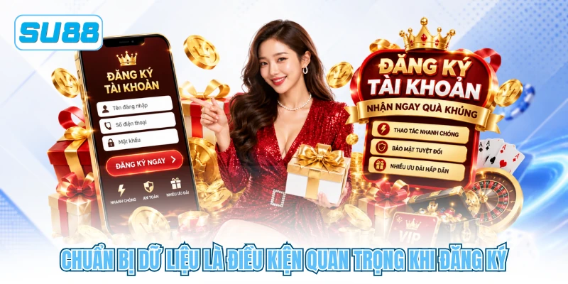 Chuẩn bị dữ liệu là điều kiện quan trọng khi đăng ký Chuẩn bị dữ liệu là điều kiện quan trọng khi đăng ký
