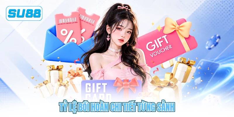 Tỷ lệ bồi hoàn chi tiết từng sảnh
