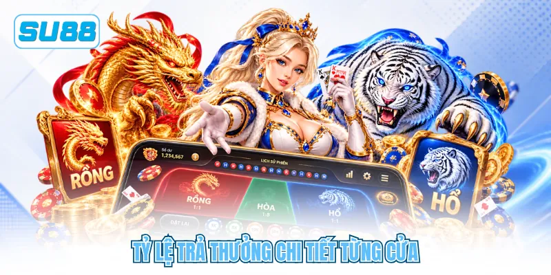 Tỷ lệ trả thưởng chi tiết từng cửa Tỷ lệ trả thưởng chi tiết từng cửa